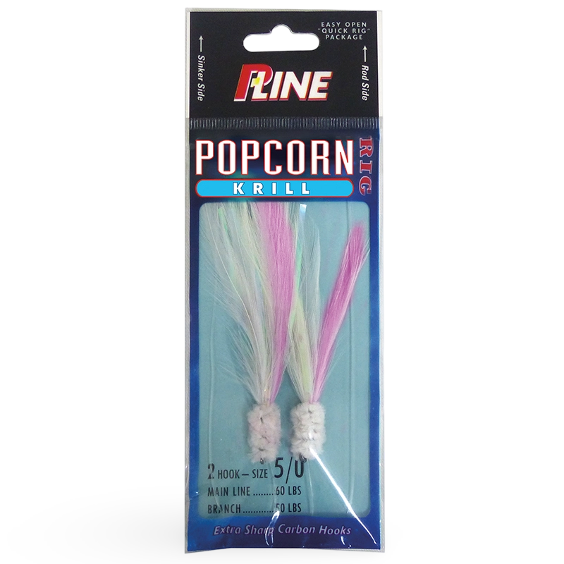 P-Line Popcorn Krill Bottom Fishing Rig Pink White