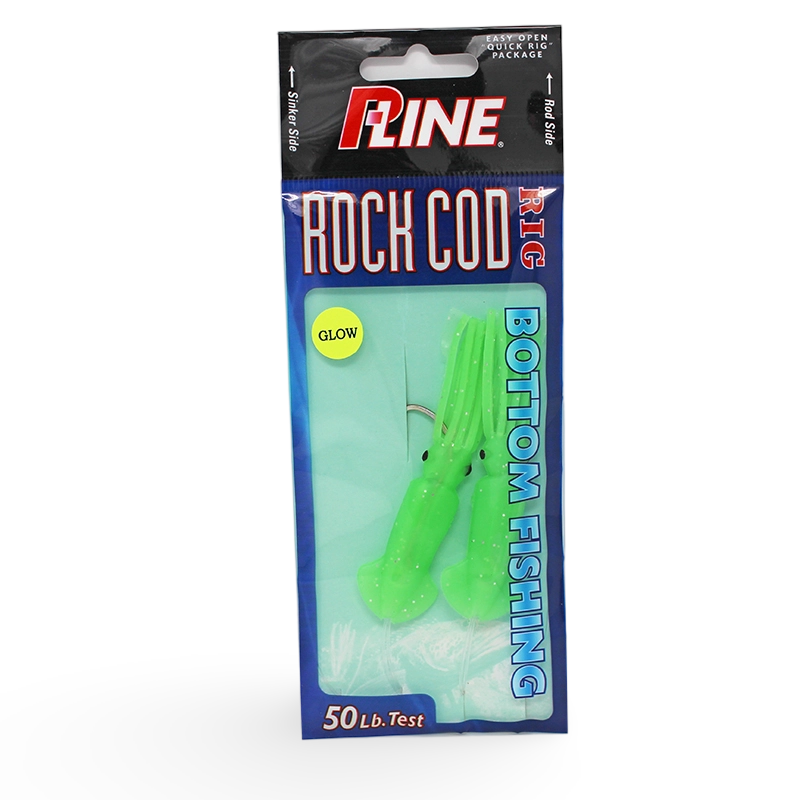 P-Line Rock Cod Bottom Fishing Rig Green Glow