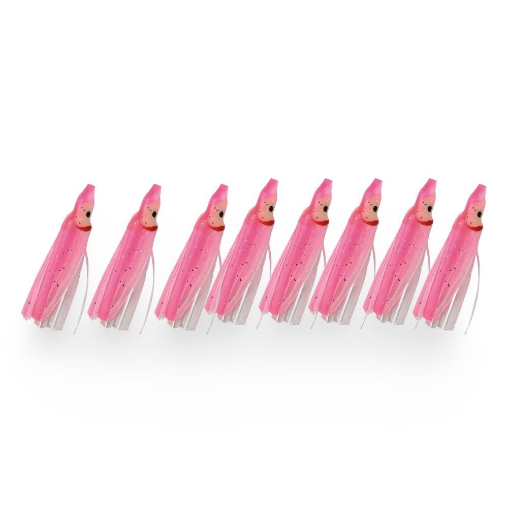 P-Line Sunrise Squid 1-5 Pink Clear Silver Flake