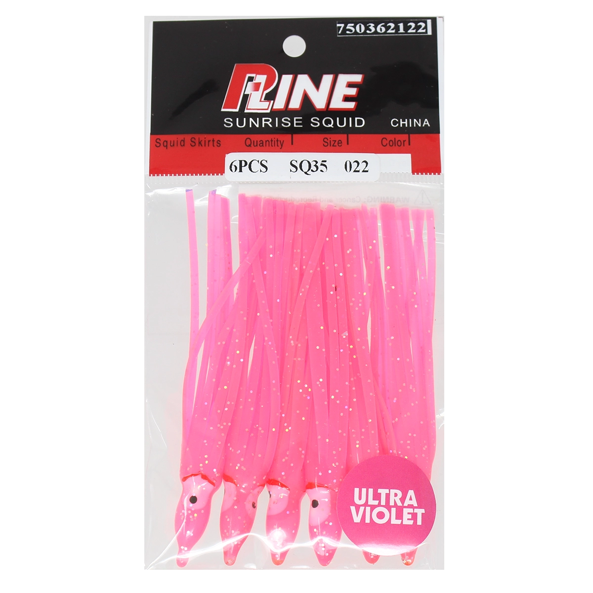 P-Line Sunrise Squid 3-1/2 Inch SQ35-022