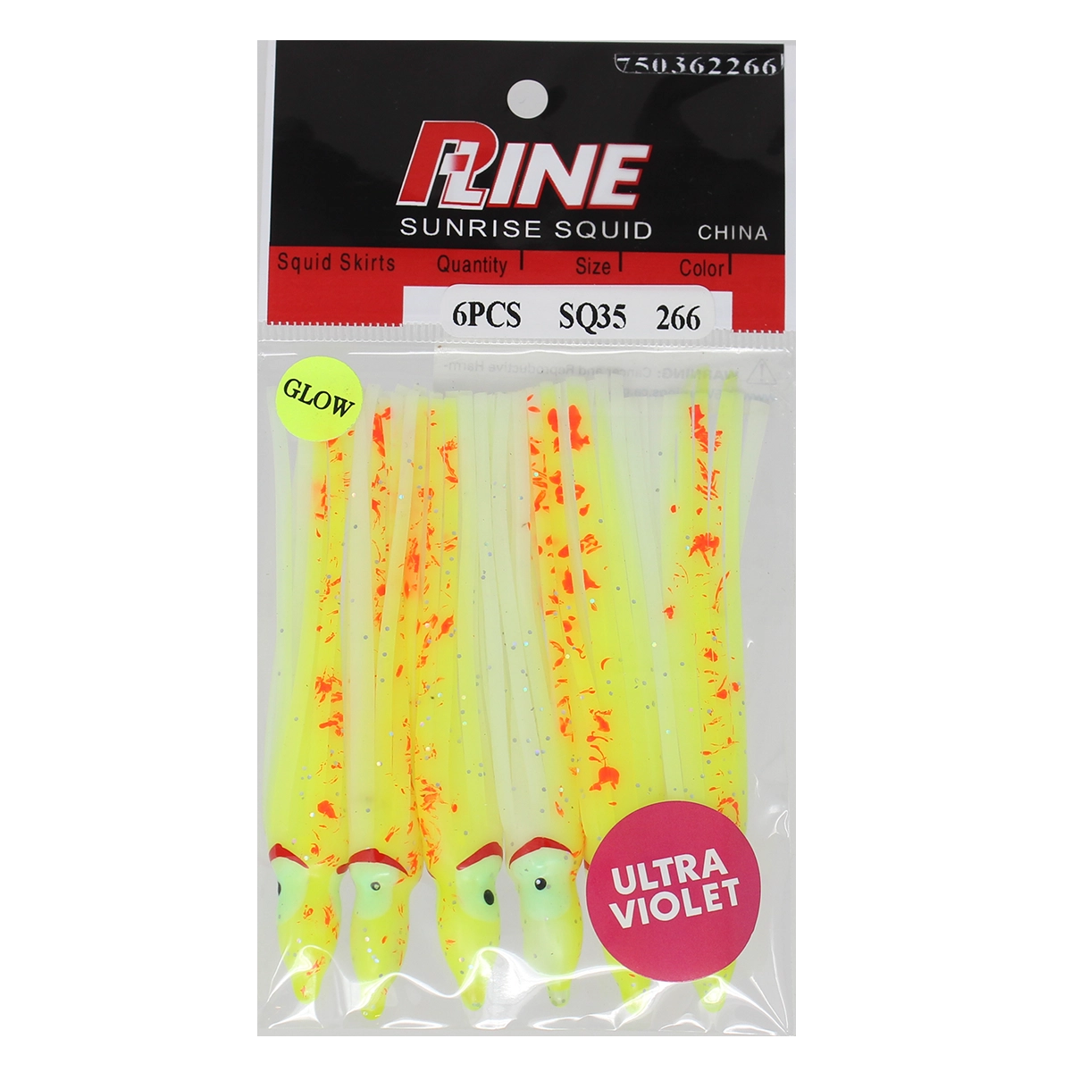 P-Line Sunrise Squid 3-1/2 Inch SQ35-266