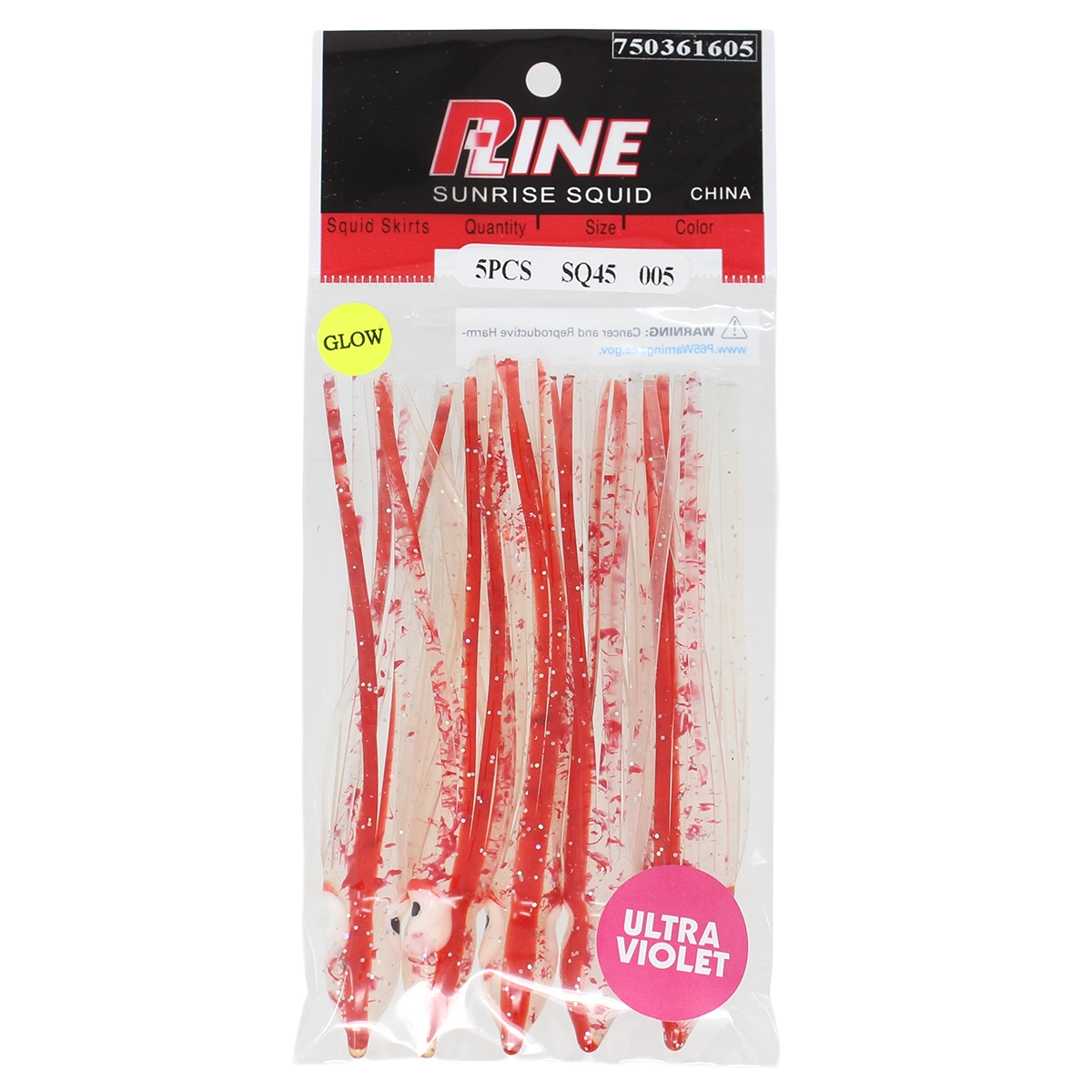 P-Line Sunrise Squid 4-1/2 Inch SQ45-005