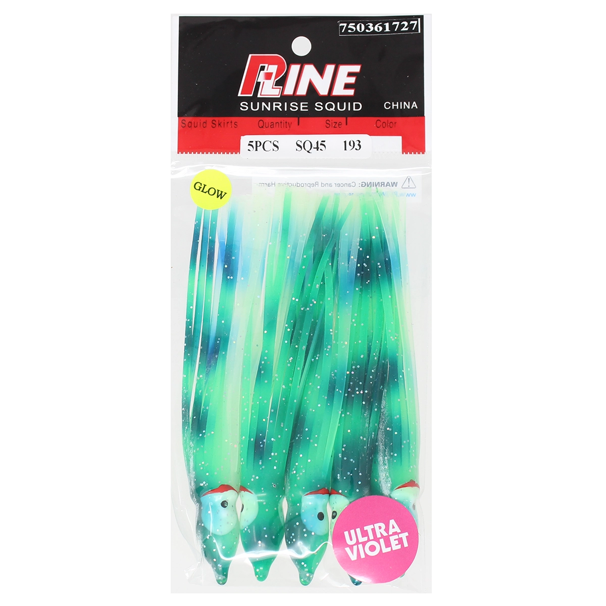 P-Line Sunrise Squid 4-1/2 Inch SQ45-056