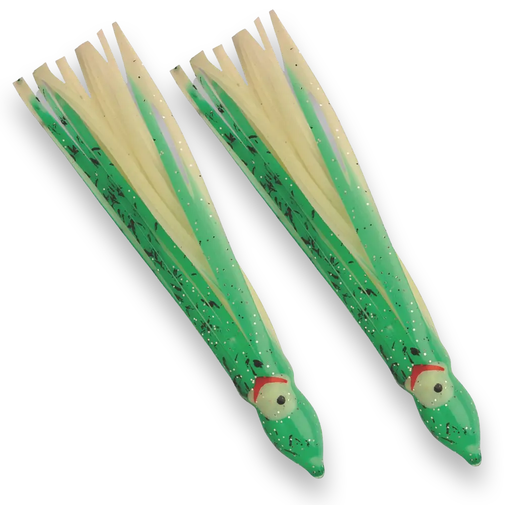 P-Line Sunrise Squid 7-5 Inches Glow Green