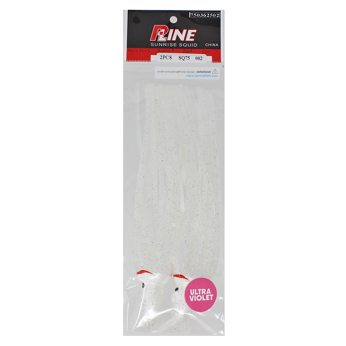 P-Line Sunrise Squid 7-5 Inches White