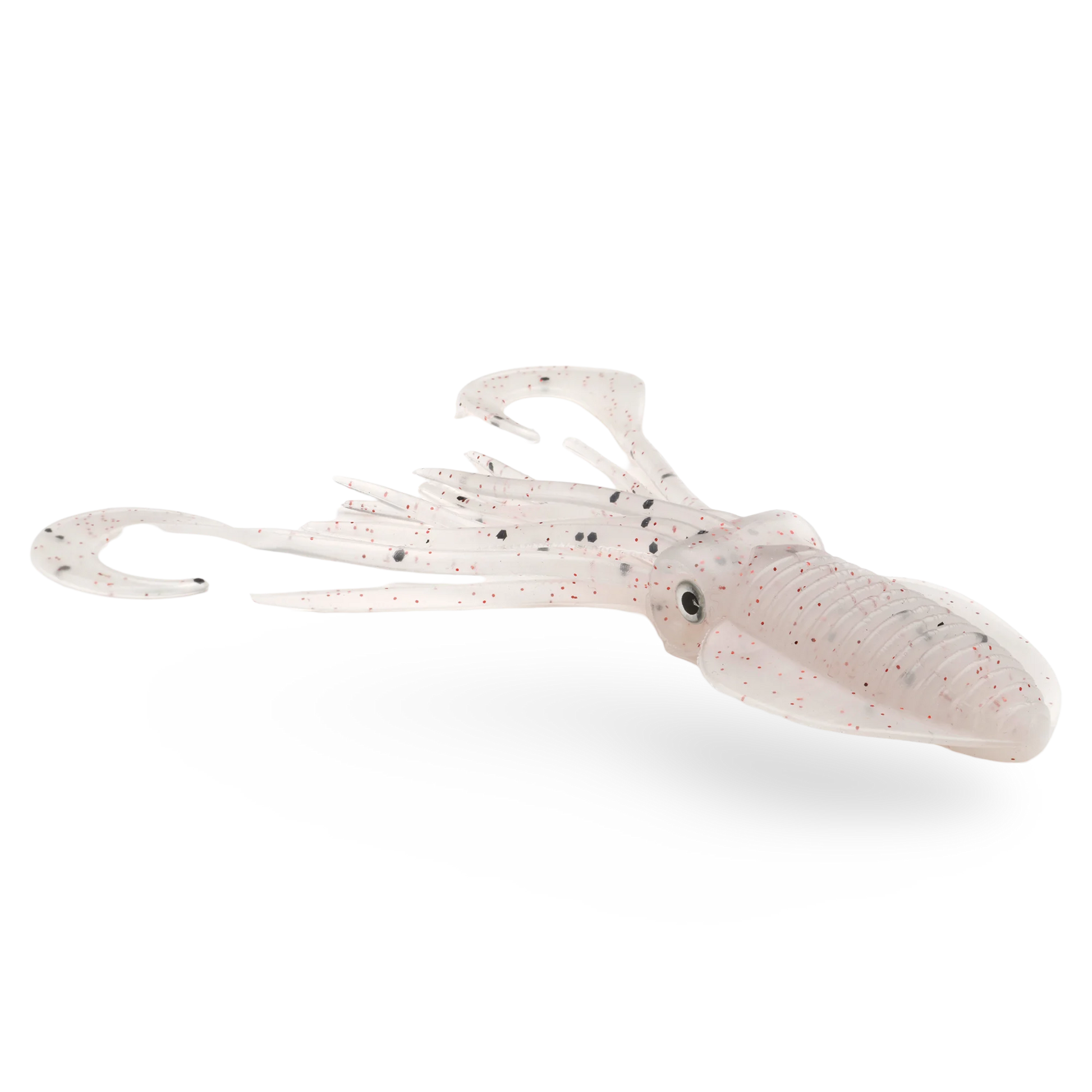 P-Line Twin Tail Squid Clear Black White Glitter