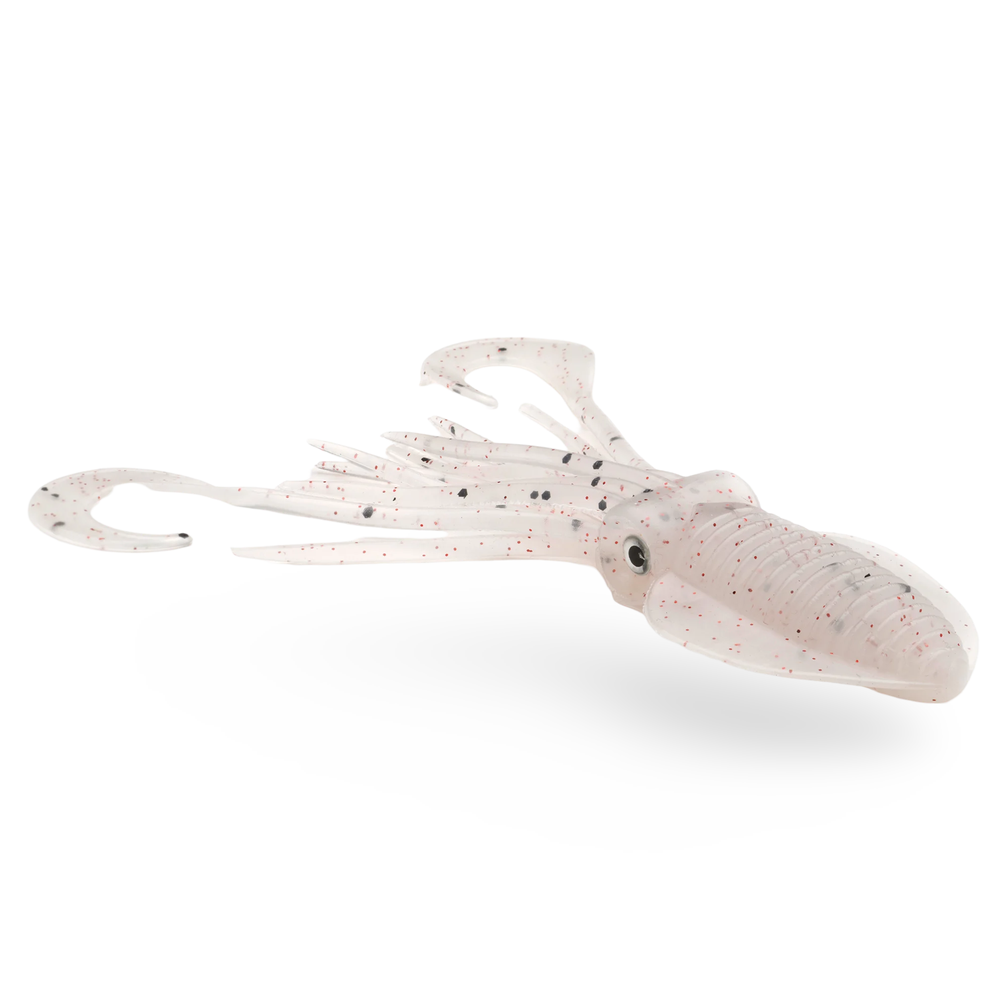 P-Line Twin Tail Squid Clear Black White Glitter