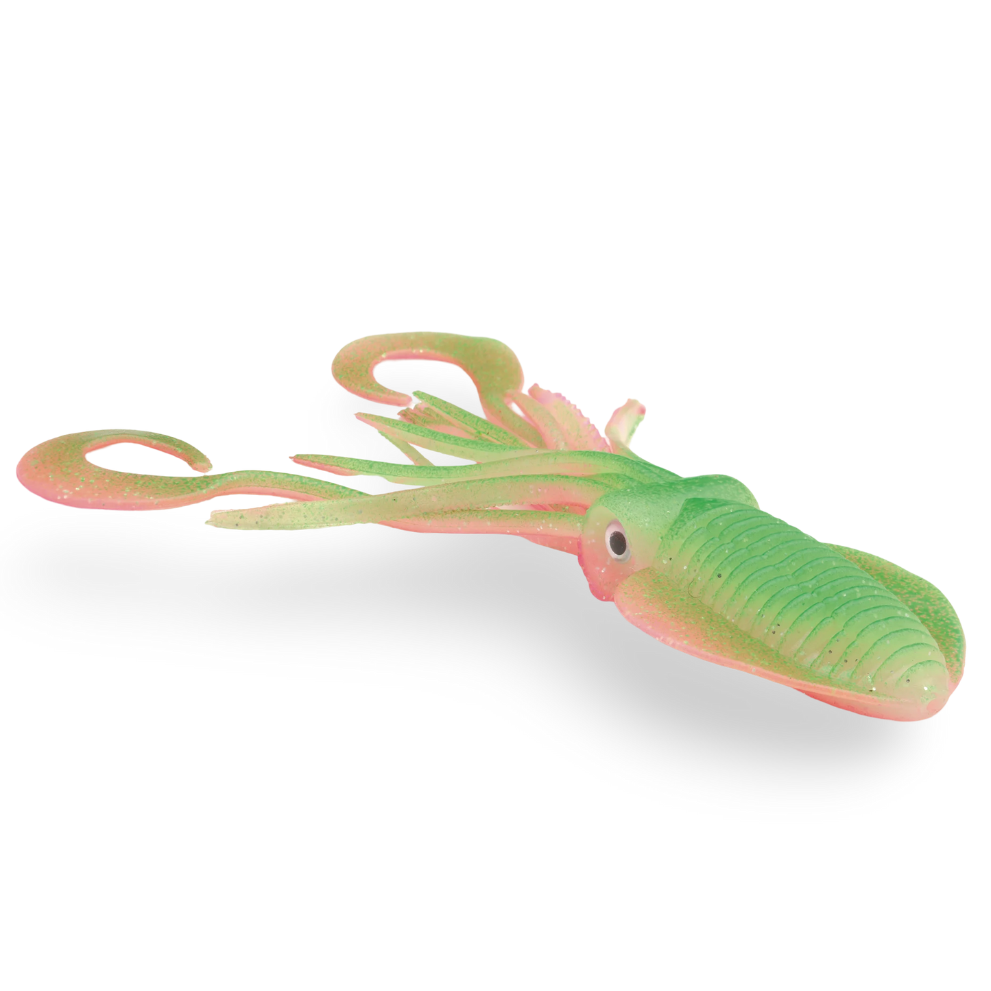 P-Line Twin Tail Squid Green Pink Glow