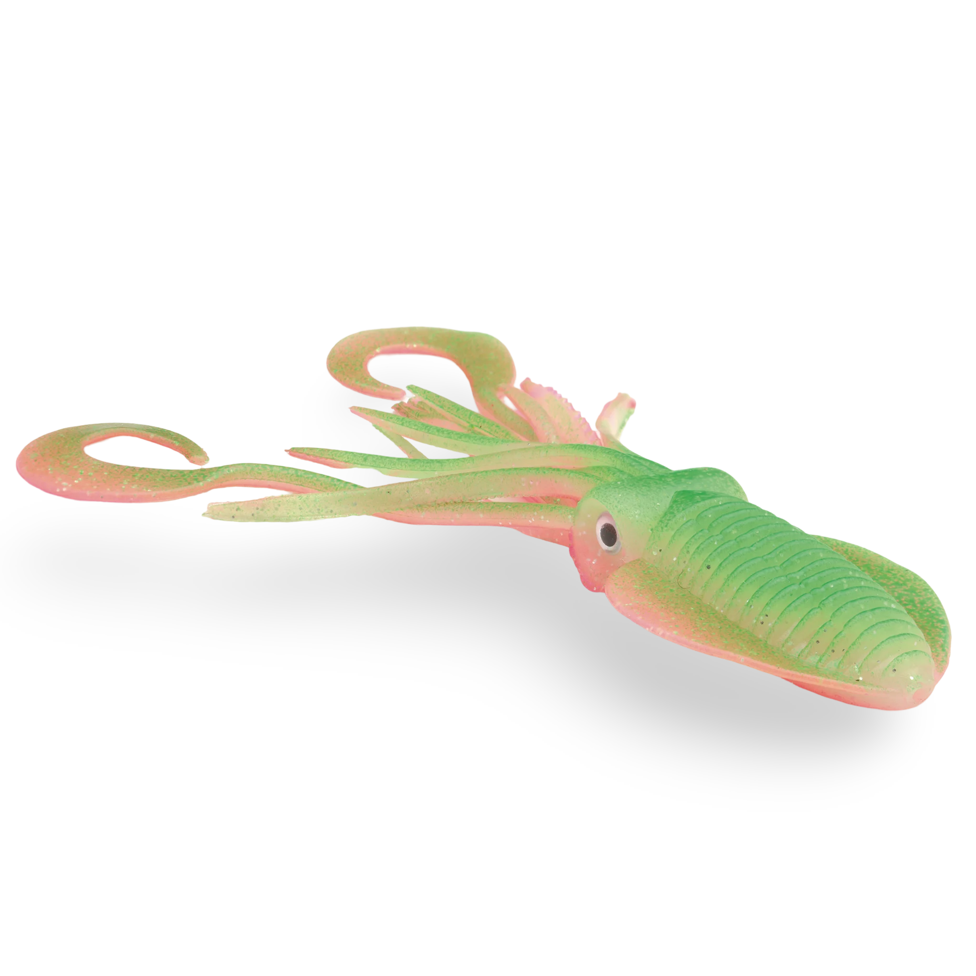 P-Line Twin Tail Squid Green Pink Glow