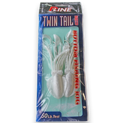 P-Line Twin Tail Squid Rig Pearl White