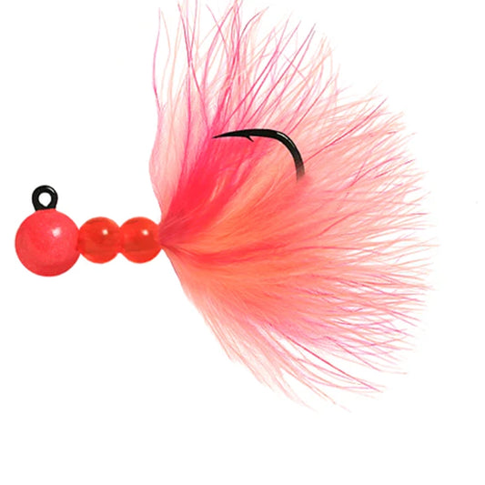 Beau Mac SMJ Pro Series Jig 1/8 to 1/4 Ounce - Cerise & Cerise, Peach