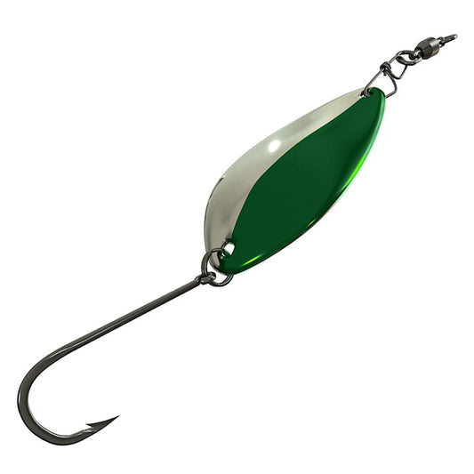 P-Line Pro Steel Spoon - Silver Metallic Green