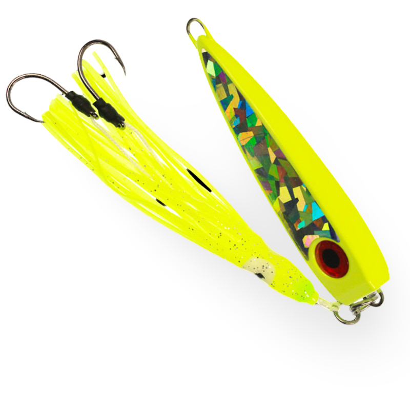 Pitbull Tackle Bora Jig UV Chartreuse