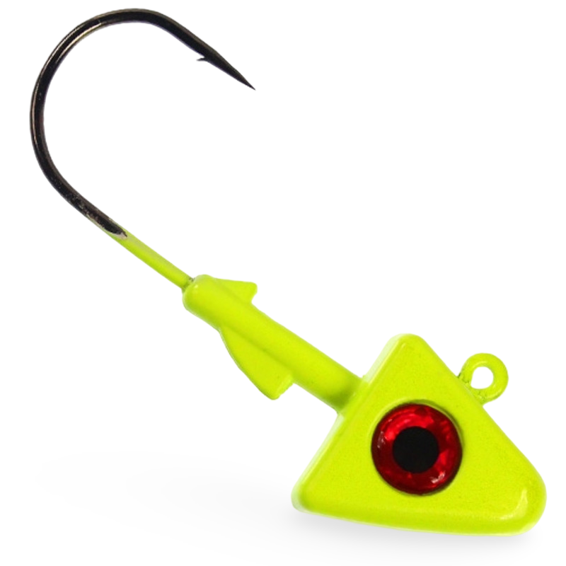 Pitbull Tackle Shad Jig Head UV Chartreuse