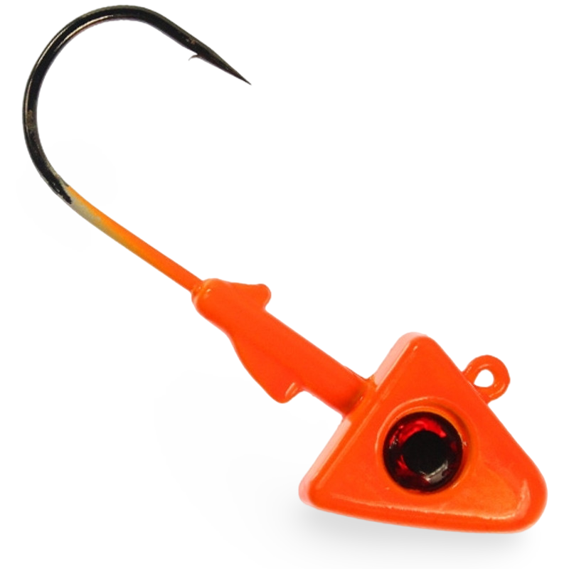 Pitbull Tackle Shad Jig Head UV Orange