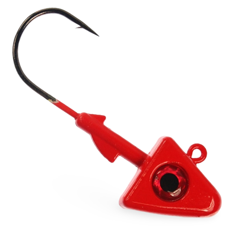 Pitbull Tackle Shad Jig Head UV Red