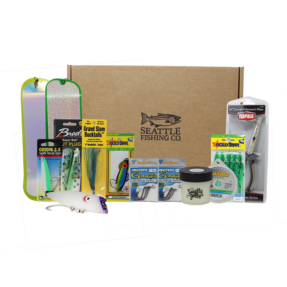 Puget Sound Salmon Fishing Gift Box Large