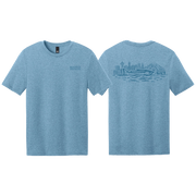 Seattle Fishing Co City Tee Tundra Blue Heather
