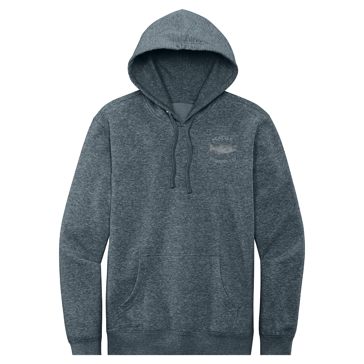 Seattle Fishing Co Classic Hoodie Flint Blue Heather