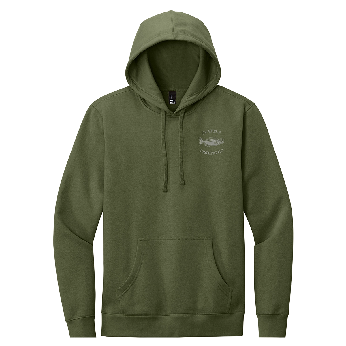 Seattle Fishing Co Classic Hoodie Olive