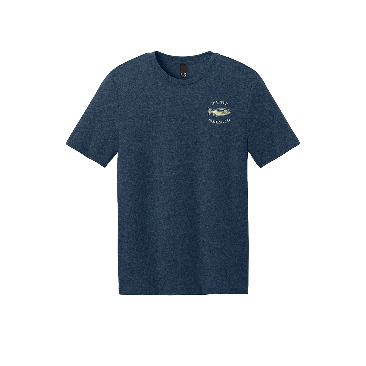 Seattle Fishing Co Classic Tee Heathered Navy