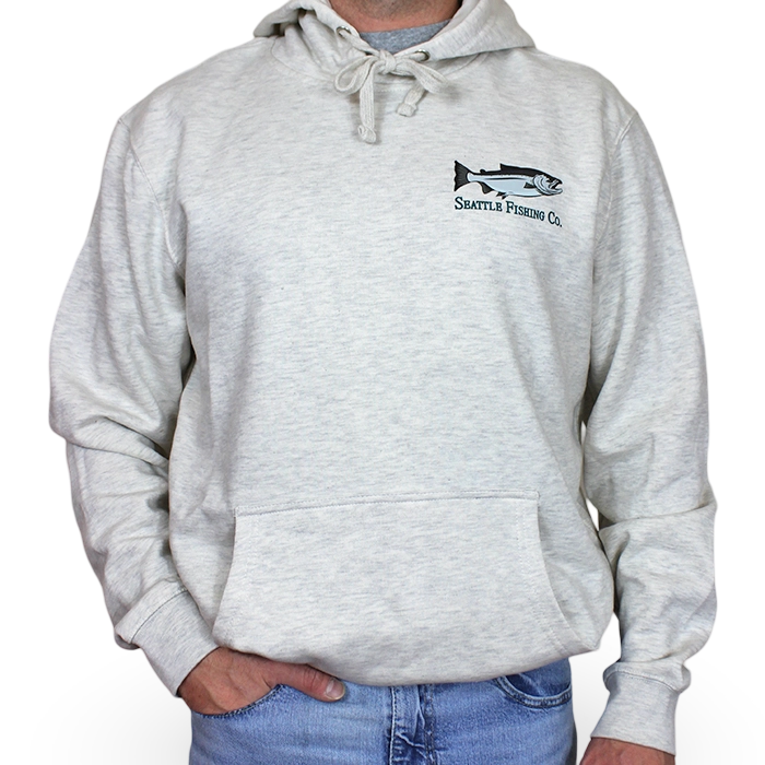 Seattle Fishing Co Hooded Sweatshirt Oatmeal Heather