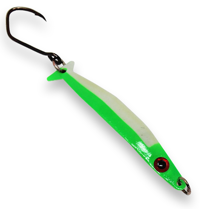 Silver Horde Coho Killer Spoon Glow Green