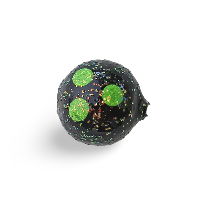 Yakima Bait Lil Corky Glitter Black Spot