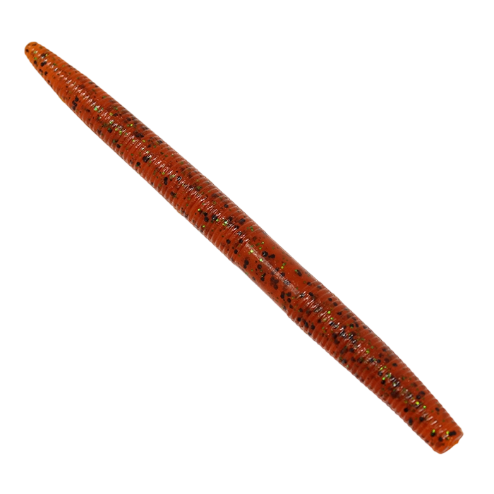 Yamamoto 5 Inch Senko 196 Pumpkin Black Green Flake