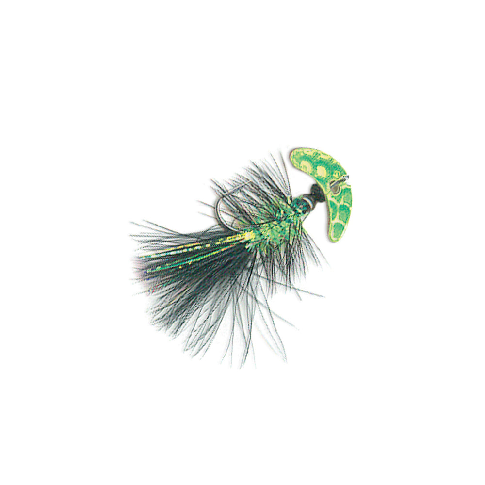 Mack's Smile Blade Fly - Size 2 Chartreuse Scale & Black, Chart