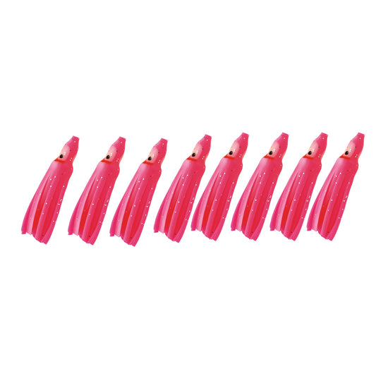 P-Line Sunrise Squid 1.5" 8-pack Pink & Glow Stripe