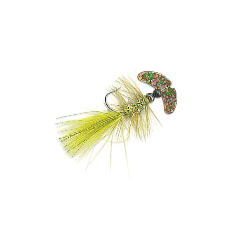 Mack's Smile Blade Fly - Size 2 Gold Sparkle & Olive