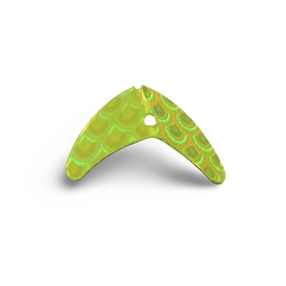 macks smile blade Chartreuse Scale