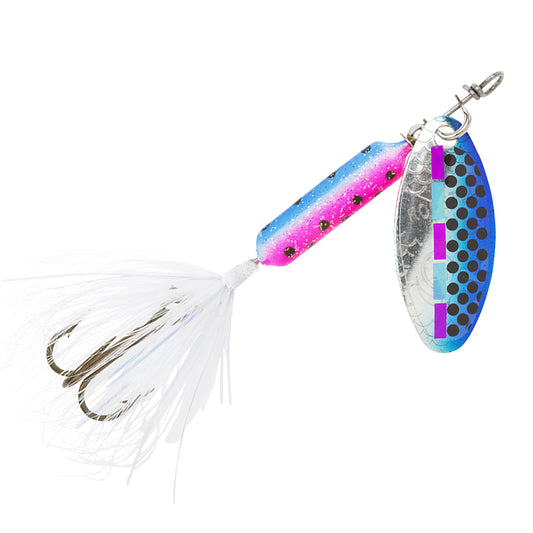 Yakima Bait Roostertail Spinner - Tinsel Rainbow Fry