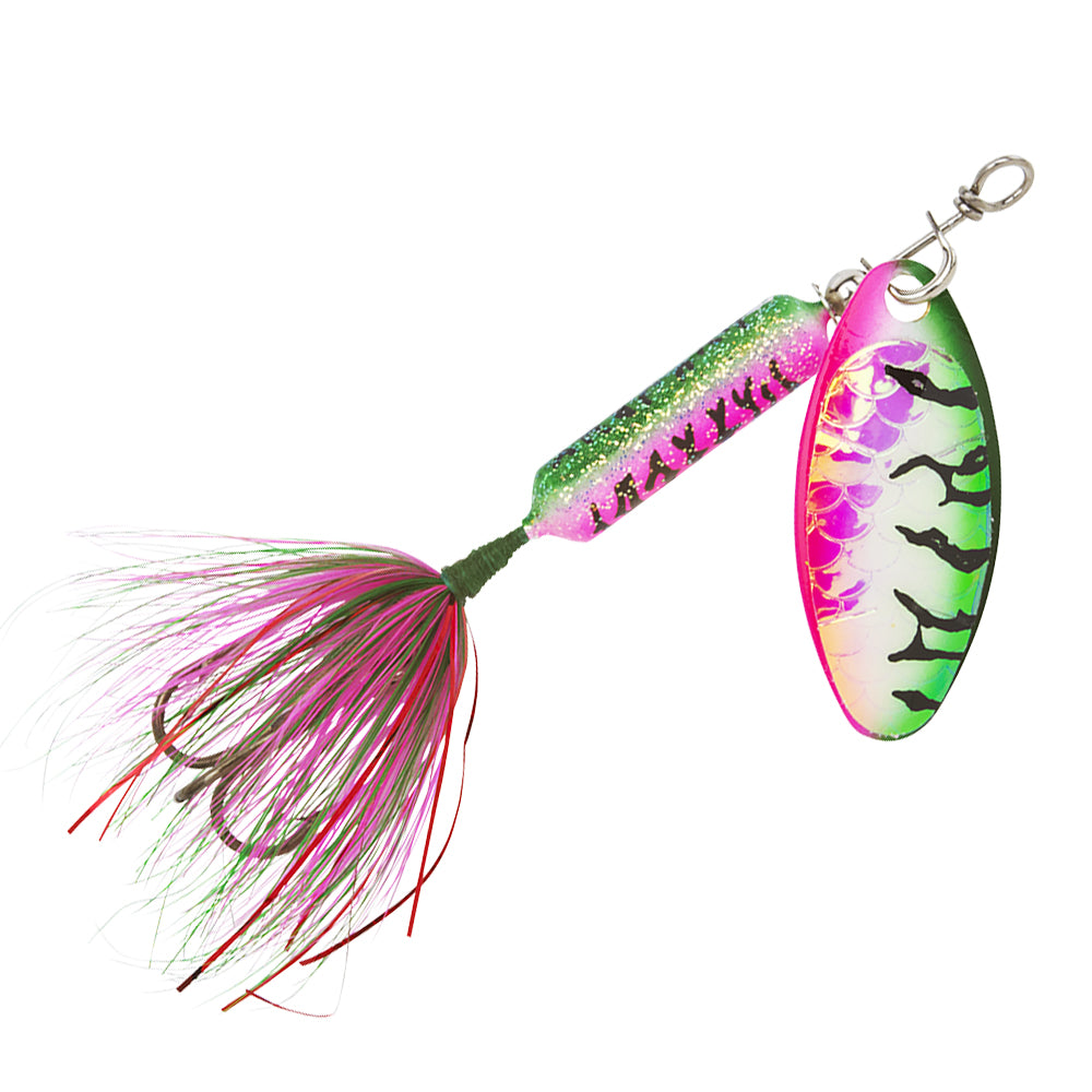 Yakima Bait Roostertail Spinner - Tinsel Rainbow Tiger