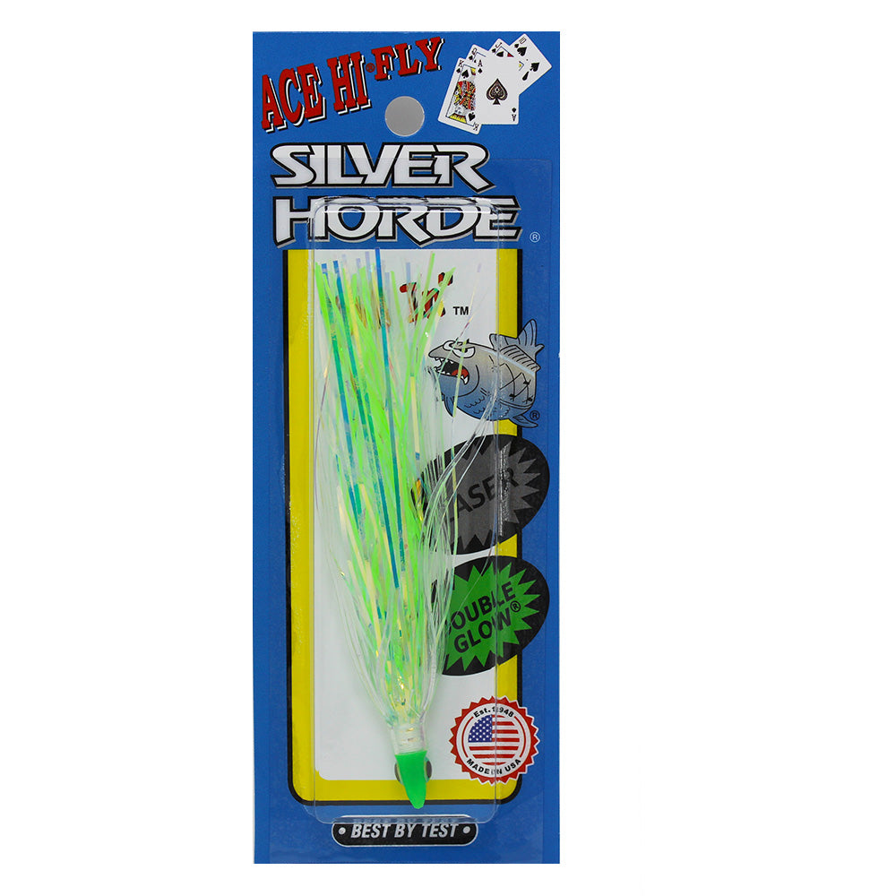 Silver Horde Ace Hi Fly Needlefish Glow Green 182