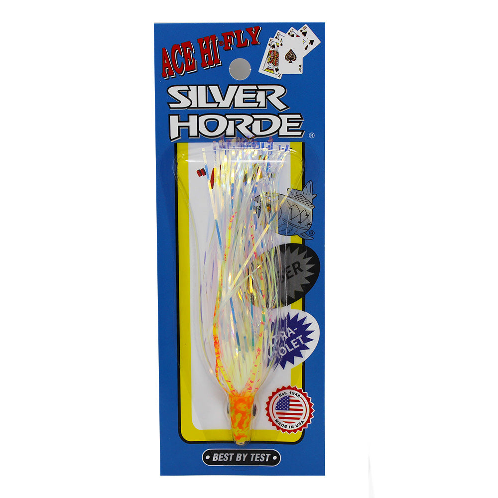 Silver Horde Ace Hi Fly UV Flame Spatter Back 339