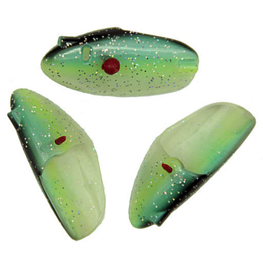 Krippled Anchovy Helmet 3-Pack Green Black on Glow