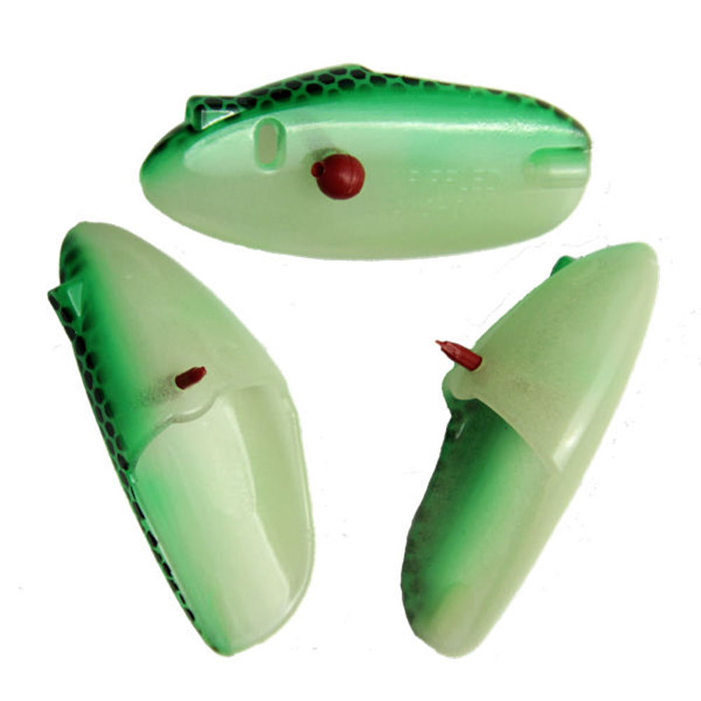 Krippled Anchovy Helmet 3-Pack Green Black Scale on Glow