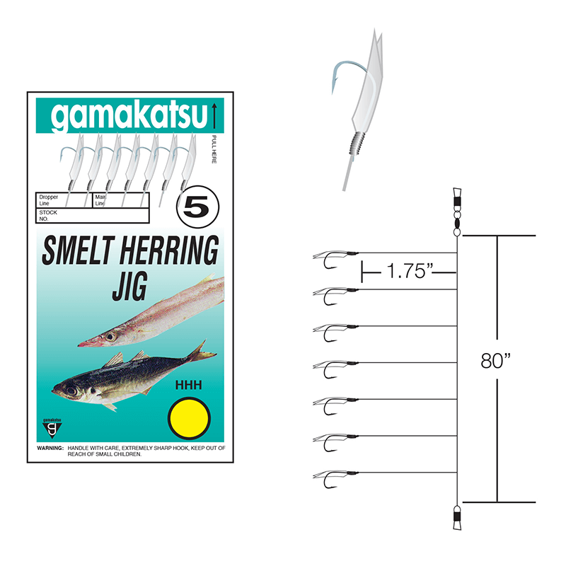 Gamakatsu Jigging Rig Smelt/Herring Size 4 & 5