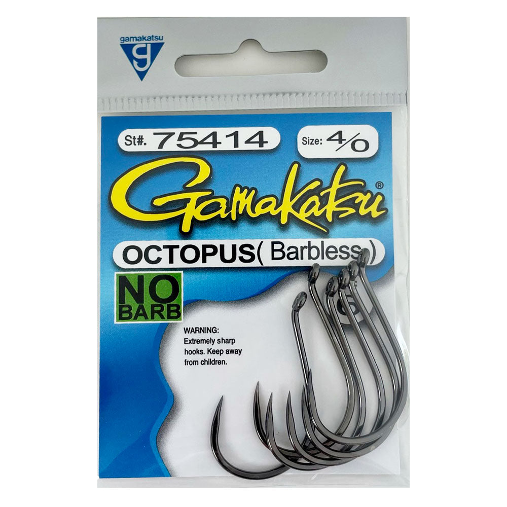 Gamakatsu Octopus Hook Barbless Black