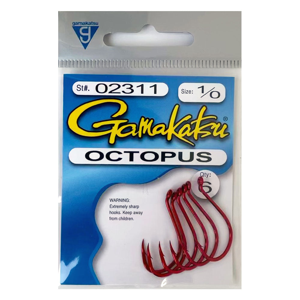 Gamakatsu Octopus Hook Red