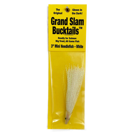 Grand Slam Bucktail 3" Mini White