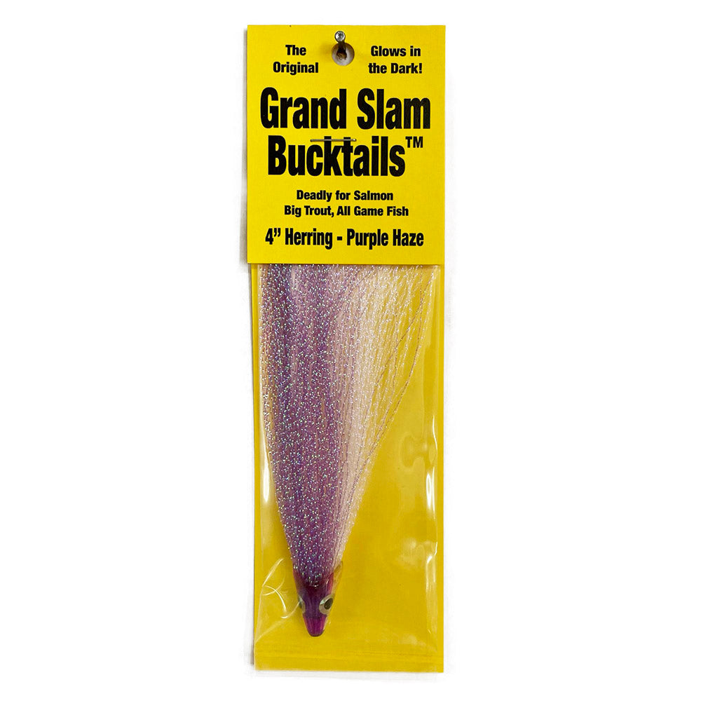 Grand Slam Bucktail 4" Herring Purple Haze