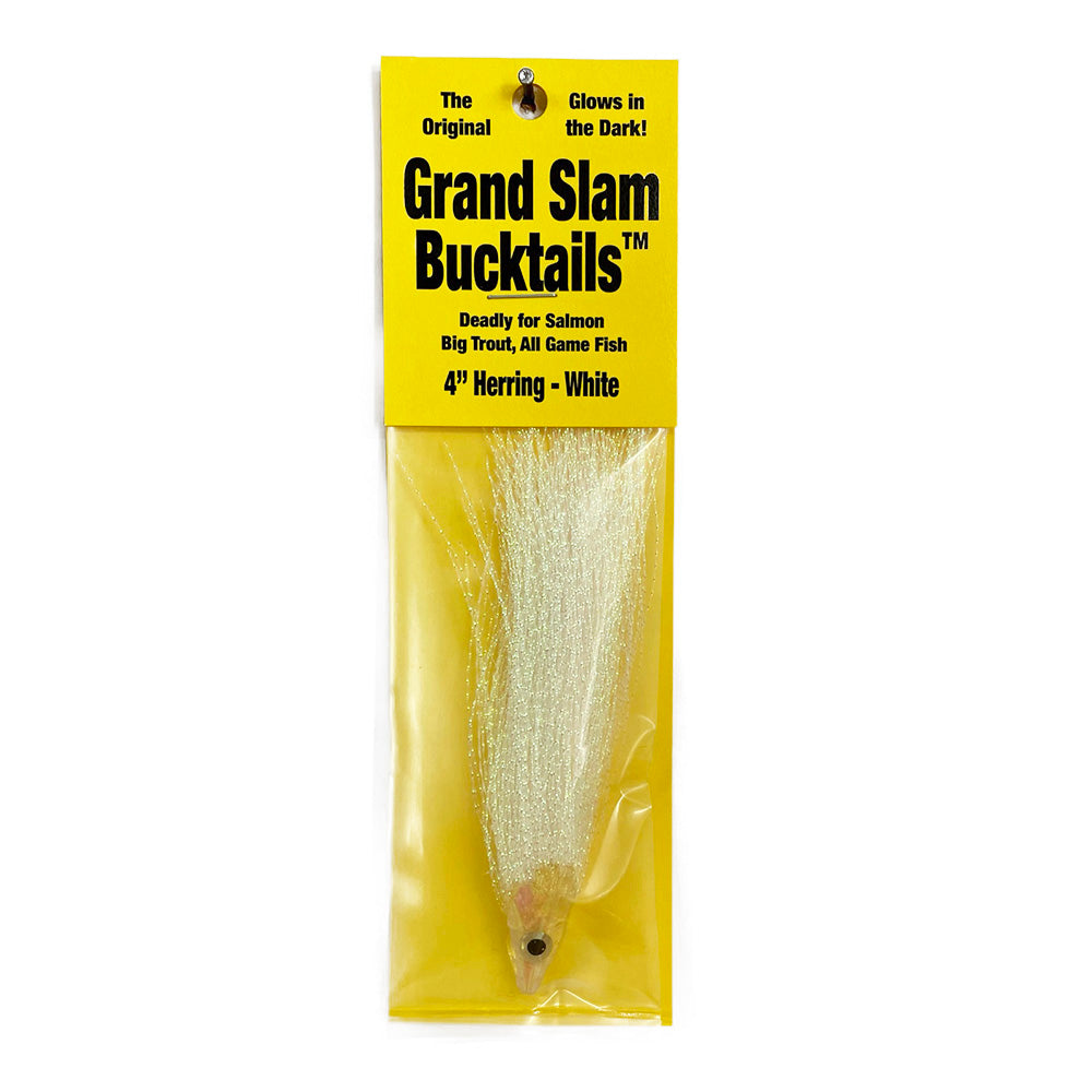 Grand Slam Bucktail 4" Herring White