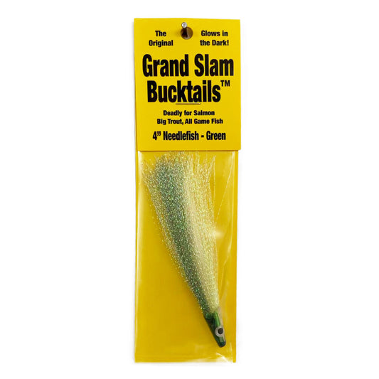 Grand Slam Bucktail 4" Needlefish Green