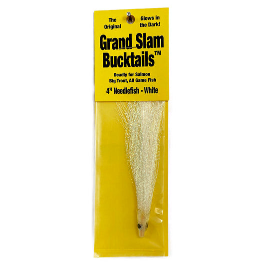 Grand Slam Bucktail 4" Needlefish White