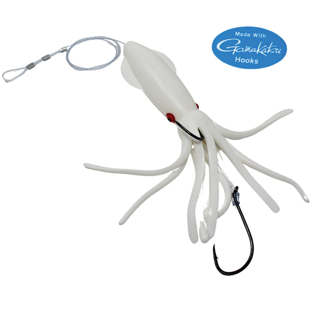 B2 Squid Halibut Rig 8" - White