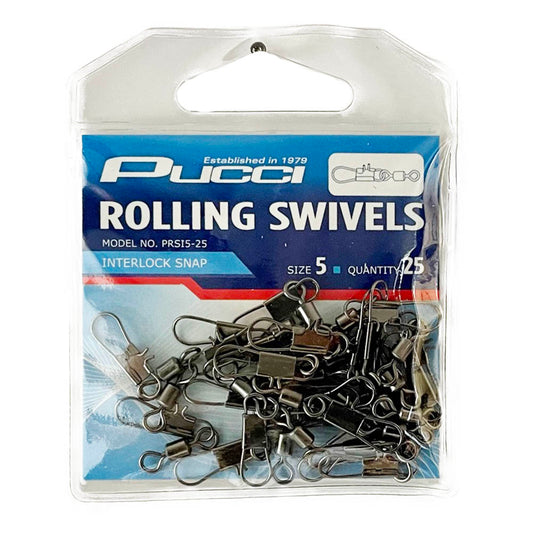 Interlock Snap Swivels 25 Pack - Sizes 10 to 3