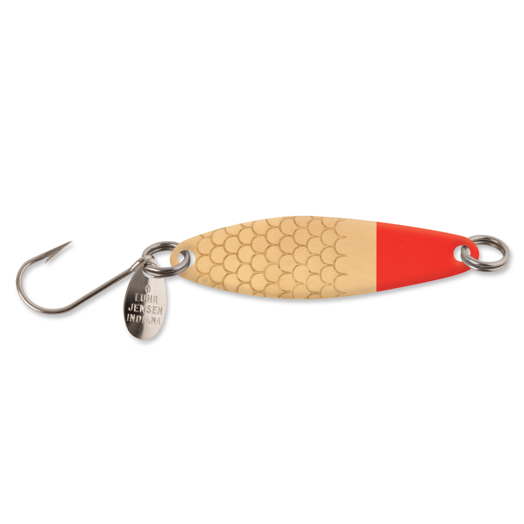 Luhr Jensen Needlefish - Brass/Red Head